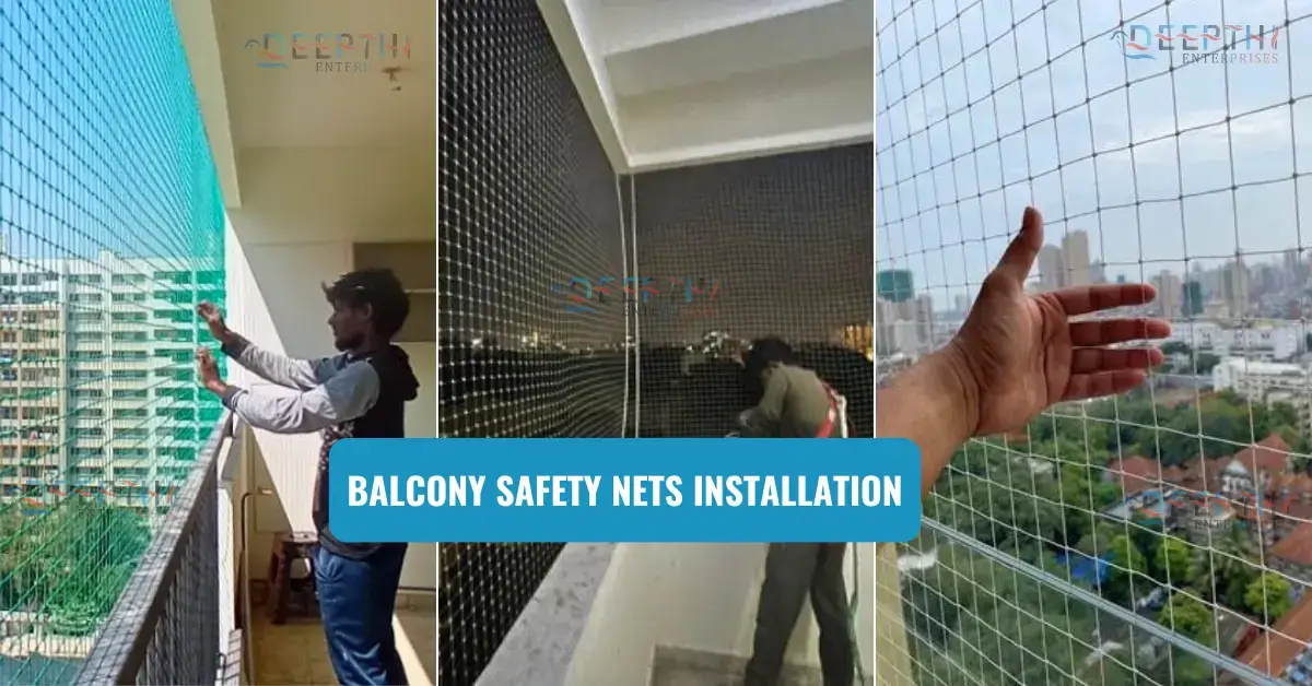 balcony safety nets installation